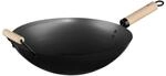 SECRET DE GOURMET Wok Acero 35CM con Mango DE Madera, Multicolor, One Size