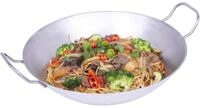 c|h|g Wok aus Eisen mit flachem Boden