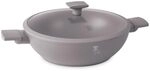 BERLINGER HAUS Wok-Pfanne mit Titanbeschichtung und Deckel 30 cm Taupe...