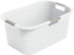 Rotho Country W&auml;schekorb 40l | W&auml;schebox in Rattan-Optik | mit Griffen,...