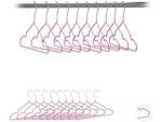 Relaxdays Kinderkleiderb&uuml;gel 20er Set, platzsparende Drahtb&uuml;gel, Babyb&uuml;gel,