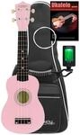 Classic Cantabile US-50 PK Sopranukulele Set - Ukulele mit 12 B&uuml;nden -...