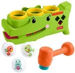 Fisher-Price Babyspielzeug Sitz- und Klopf-Rolligator, Krabbelaktivit&auml;t mit Hammer
