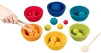 goki 58342 - Farbsortierspiel Sorterino - aus hochwertigem Wollfilz und Holz - goki