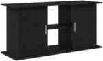 vidaXL Aquariumst&auml;nder Schwarz Eichen-Optik 121x41x58 cm Holzwerkstoff, Aquarium