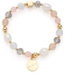 JEWELS BY LEONARDO Armband Hope &bull; elastische Armkette aus goldfarbenem Edelstahl