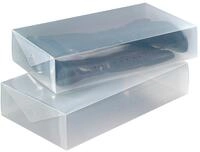 WENKO Aufbewahrungsbox f&uuml;r Stiefel, 2er Set, transparente Aufbewahrung f&uuml;r mehr