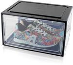 BITUXX LEX21 Schuhbox Stapelbar Aufbewahrungsbox Kunststoffbox Schuhkasten