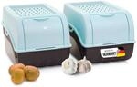 Novaliv Kartoffel Aufbewahrungsbox | 2X mitel 5L | T&Uuml;RKIS | Kartoffelbox 