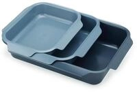 Joseph Joseph Nest 3er Backblech-Set, stapelbar, Antihaft-Karbonstahl, leicht zu