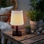 Spetebo Solar Tischleuchte f&uuml;r Au&szlig;en und Innen - 23 x 12 cm - LED Garten Tischlampe