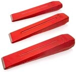 BITUXX Spaltkeil Keil Holzspalter Kindling Splitter Spalter (3er Set 1,5/2/3Kg)