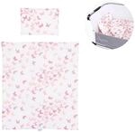 Chipolino 4-teiliges Bettw&auml;sche Set, Kissen, Kissenbezug, Steppdecke, Bettlaken rosa