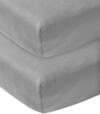 Meyco Baby Spannbettlaken f&uuml;r Kinderbett - 2er Pack - 70x140cm - Jersey