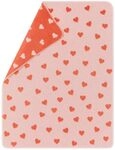 David Fussenegger Babydecke Plaid Carla 'Herzen' 70 x 90 cm Altrosa
