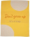 David Fussenegger Babydecke Lili 'Don't Grow up' 70 x 90 cm Gelb