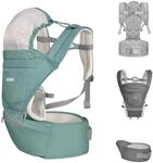 Kikkaboo Babytrage Chloe 3 in 1 Bauch- und R&uuml;ckentrage, H&uuml;ftsitz, ab 5 Monaten,