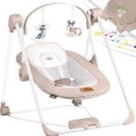KIDIZ&reg; Babywippe Babyschaukel mit 5 Geschwindigkeitseinstellungen zusammenklappbarer