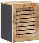 vidaXL H&auml;ngeschrank mit Speicher Braun und Schwarz 38 x 33,5 x 48 cm, Moderner