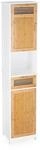 Relaxdays Badschrank, 2 T&uuml;ren, 1 Schublade, Hochschrank, HxBxT: ca. 180 x 39 x 30