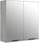 vidaXL Bad Spiegelschrank, Wandschrank f&uuml;r Badezimmer, Badschrank mit viel Stauraum,