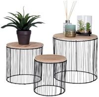 Spetebo Pflanzenst&auml;nder 3er Set - Blumenhocker Blumenst&auml;nder rund