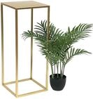 DanDiBo Blumenhocker Metall Gold Eckig Blumenst&auml;nder Beistelltisch 96506