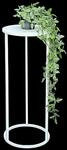 DanDiBo Blumenhocker Metall Wei&szlig; Rund Blumenst&auml;nder Beistelltisch 96483