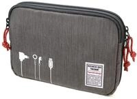 Troika Business Tech Pouch 2 Kabeltasche f&uuml;r Elektronikzubeh&ouml;r aus Polyester in der