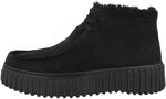 Clarks Damen Boots Torhill Moss Schwarz 39