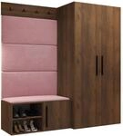 Mirjan24 Garderoben-Set Mapreni I, Schuhschrank + Kleiderhakenbrett + Kleiderschrank