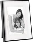 Fink schwarzer Alu Fotorahmen 10x15 cm Bilderrahmen mit schmaler Leiste &