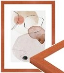 WANDStyle Bilderrahmen A4 Kirschbaum, DIN A4 Bilderrahmen Holz Modern 30x21 cm,