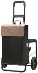 ANDERSEN Einkaufstrolley - Komfort Shopper Hera Sand | mit Sitz, klappbar, aus Stahl,