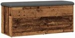 vidaXL Sitzbank mit Stauraum Altholz-Optik 102x42x45 cm Holzwerkstoff, Schuhbank,