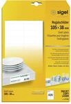 SIGEL LP783 Regalschilder wei&szlig;, 105x38 mm, 420 St&uuml;ck