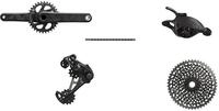 SRAM XX1 Eagle BB30 Boost 175 Black Edition 32T Kettenblatt 10-50T Schwarze Kassette
