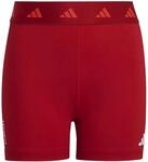 adidas M&auml;dchen Techfit Short Leggings Tights, team power red 2/bright red/white, 5-6
