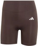 adidas Damen Optime Essentials Workout Short Leggings Tights, Aurora Coffee, S