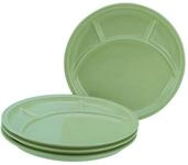 CreaTable, 22985, Serie Universal Fondueteller Gr&uuml;n, 4-teiliges Geschirrset f&uuml;r 4