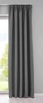 Gardinenbox Vorhang Blickdicht &raquo;Newyork&laquo; verdeckte Schlaufen Dunkelgrau HxB 245x295