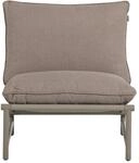WOOOD Elvo Garten Lounge Sessel Aluminium Sand