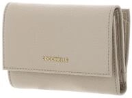 Coccinelle Leder Geldb&ouml;rse Metallic Soft Wallet Grainy Leather Sandshell beige
