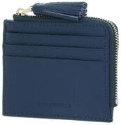 Coccinelle Leder Kartenetui Tassel Credit Card Holder Deep Blue blau