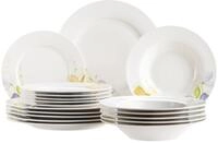 M&Auml;SER 934497 Serie Zibal, Teller Set f&uuml;r 6 Personen, 18-teiliges Geschirrset mit
