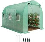 Outsunny Gew&auml;chshaus 3 x 2 x 2 m Foliengew&auml;chshaus mit Rollbar 2