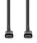 Nedis USB-Kabel - USB 4.0 Gen 3x2 - USB-C Stecker - USB-C Stecker - 240 W - 8K@60Hz -
