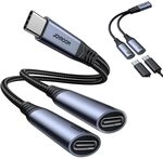 JoyRoom SY-C03 Audio-Transfer Series 2-in-1 Audio Adapter schwarz