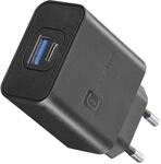 Cellularline | Netzwerk-Ladeger&auml;t | USB- und USB-C-Ladeger&auml;t mit 2 Anschl&uuml;ssen und