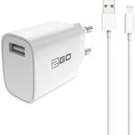 2GO Set Kabel + Lader 2A f&uuml;r iPhone 7/7 Plus / 8/8 Plus/X/XS/XS Max/XR / 11/11 Pro /